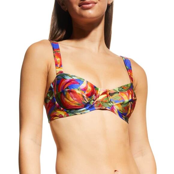 Farm Rio Banana Mix Bikini Set S Top M Bottom Tropical Print Colorful NEW/NWT - Picture 4 of 16